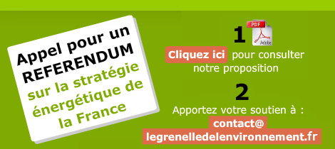 Grenelle Environnement : appel referendum